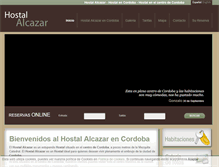 Tablet Screenshot of hostalalcazarcordoba.com